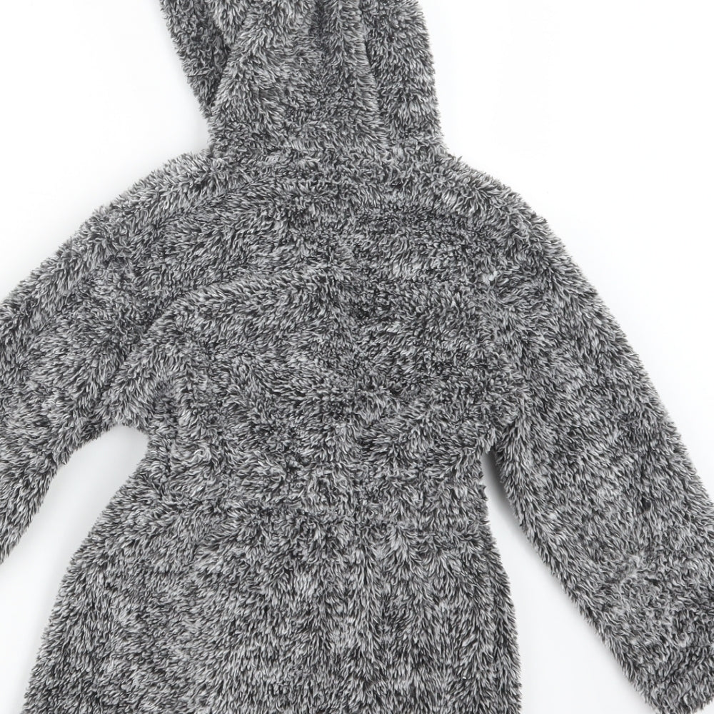Matalan Boys Grey Geometric   Robe Size 4 Years
