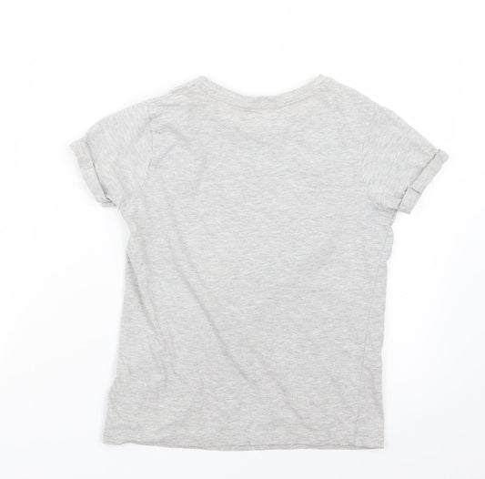 George Boys Grey   Basic T-Shirt Size 9-10 Years