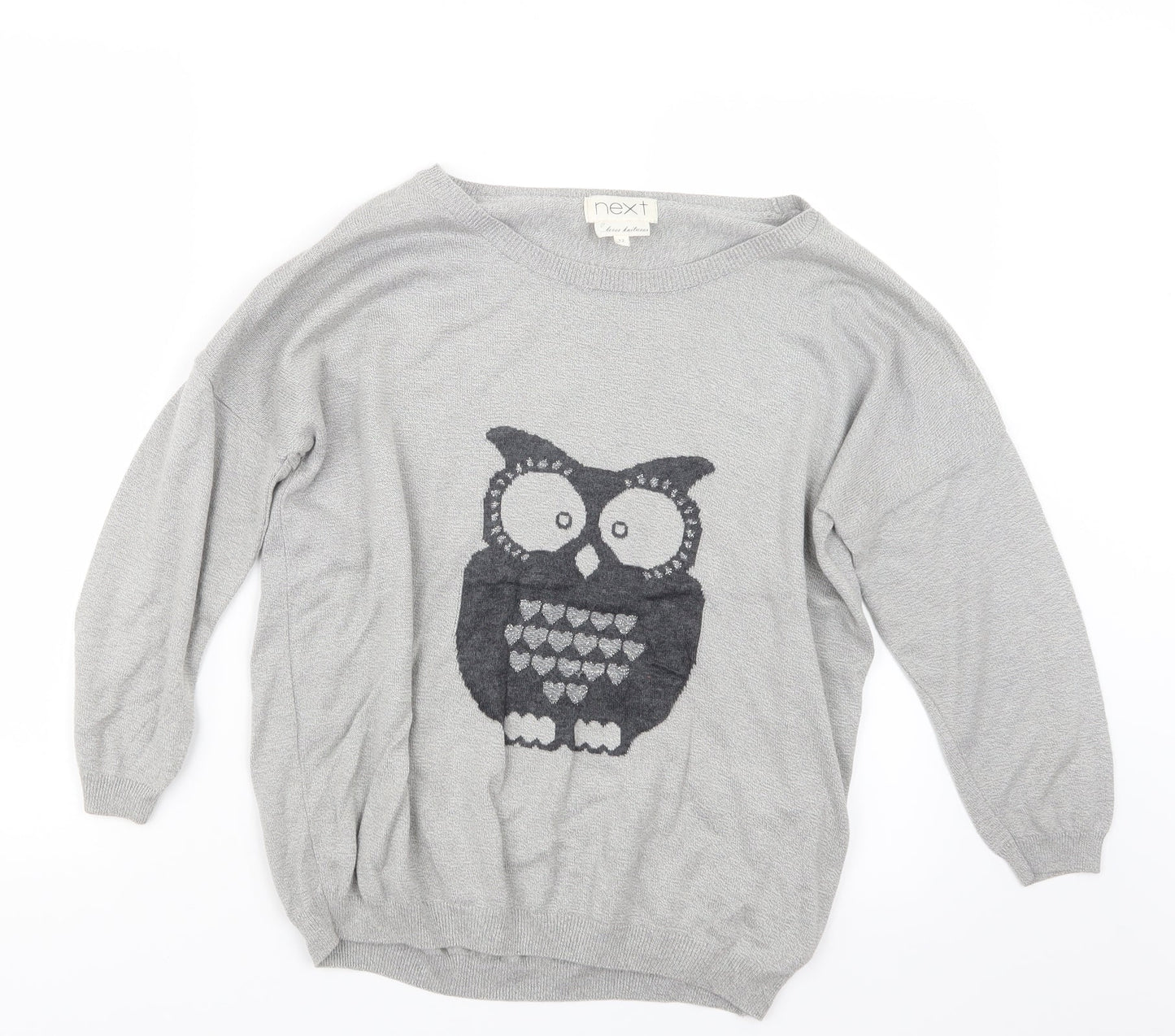 NEXT Womens Grey  Knit Pullover Jumper Size 12