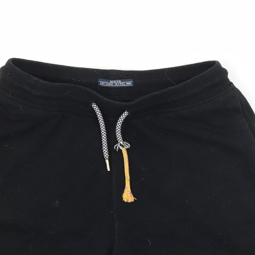 Matalan Boys Black  Jersey Sweat Shorts Size 10 Years