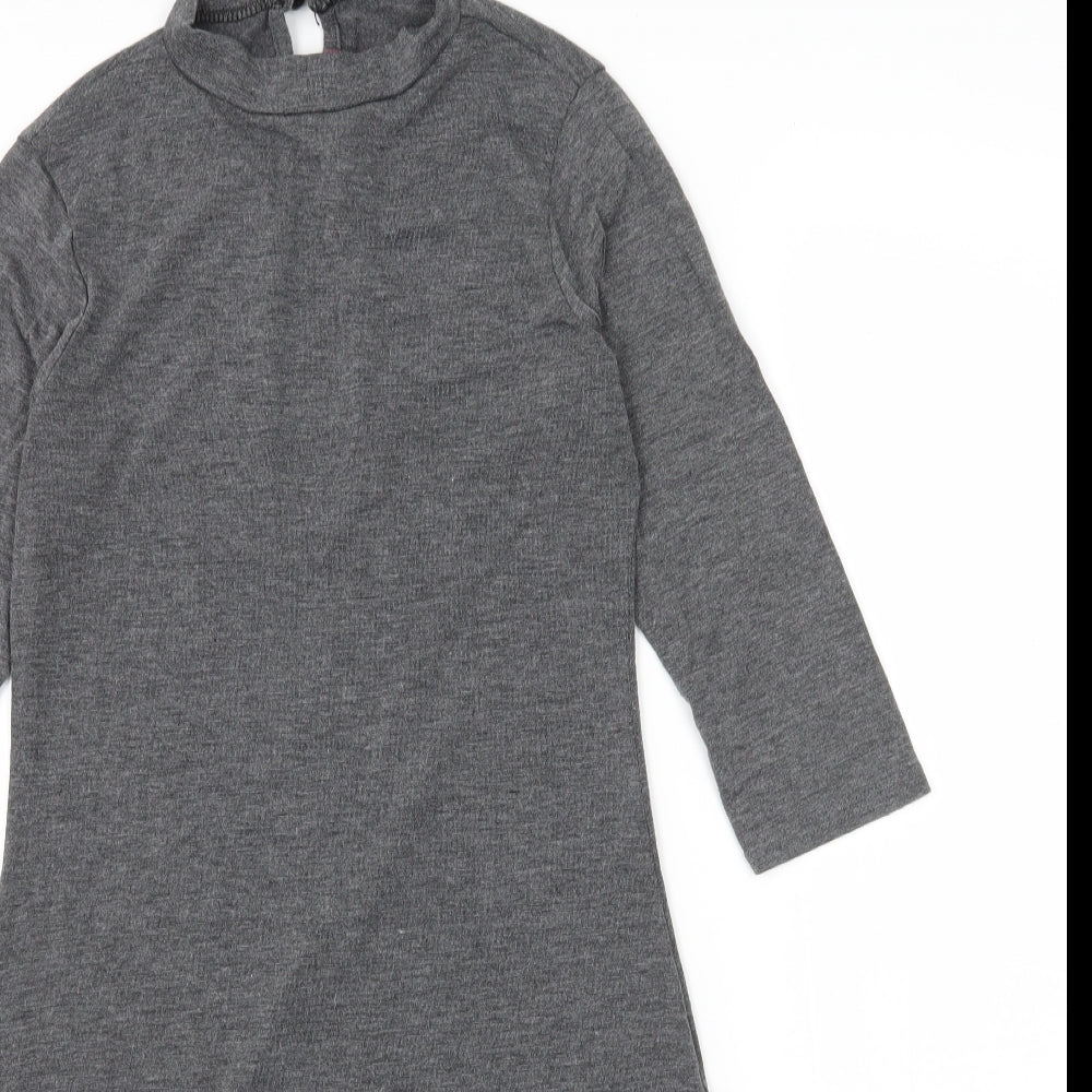 Boohoo Womens Grey  Jersey T-Shirt Dress  Size 14