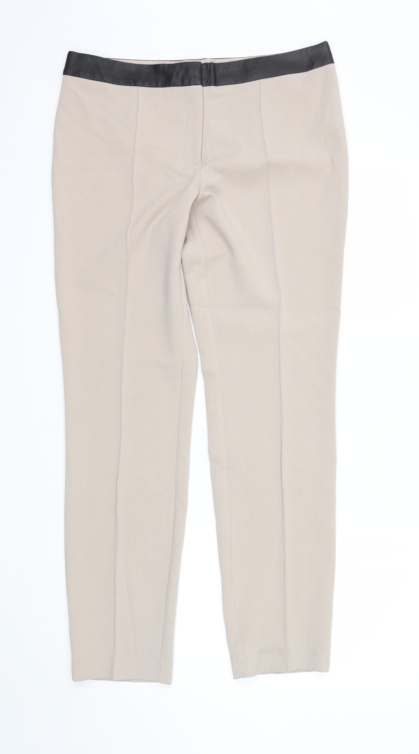 NEXT Womens Beige   Trousers  Size 12 L30 in