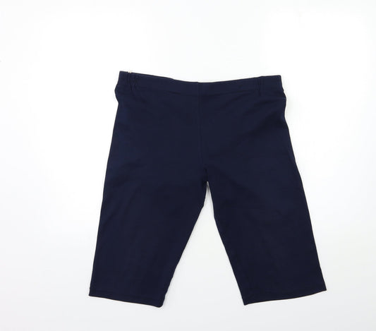 Preworn Womens Blue   Cropped Trousers Size 34 in