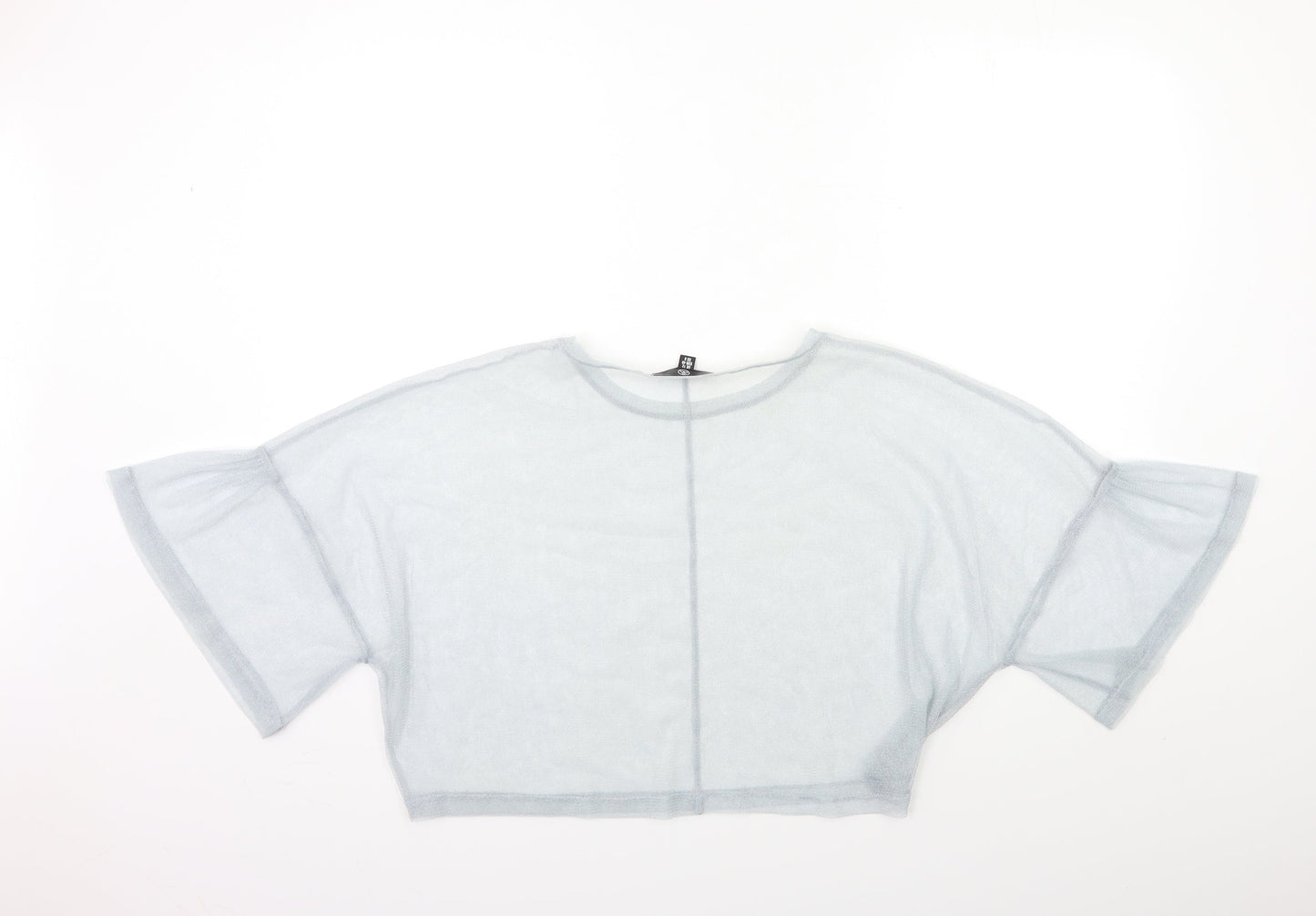 Missguided Womens Grey   Basic Blouse Size 12
