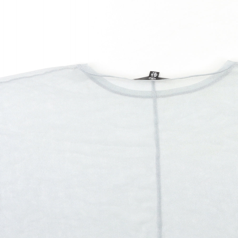 Missguided Womens Grey   Basic Blouse Size 12