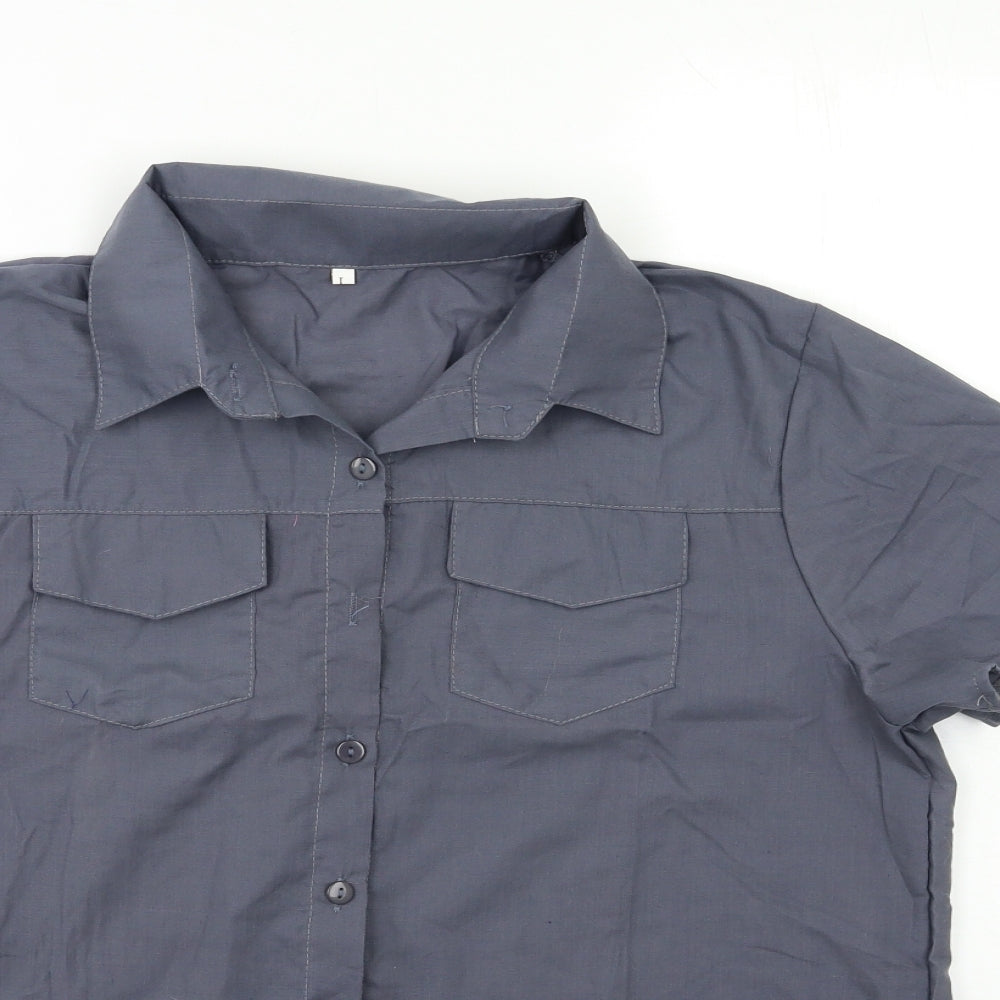 Preworn Mens Grey    Button-Up Size L