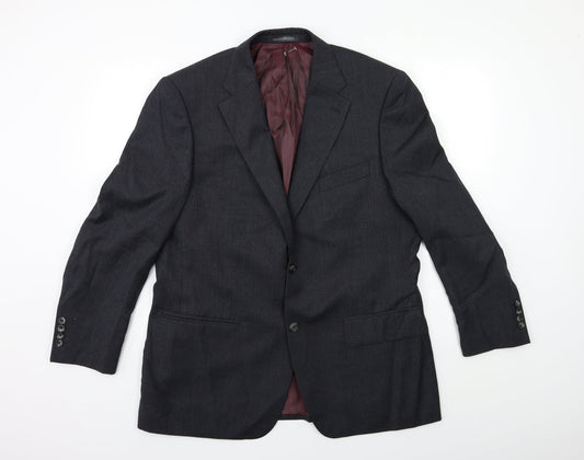 GREENWOOD Mens Grey   Jacket Suit Jacket Size 42