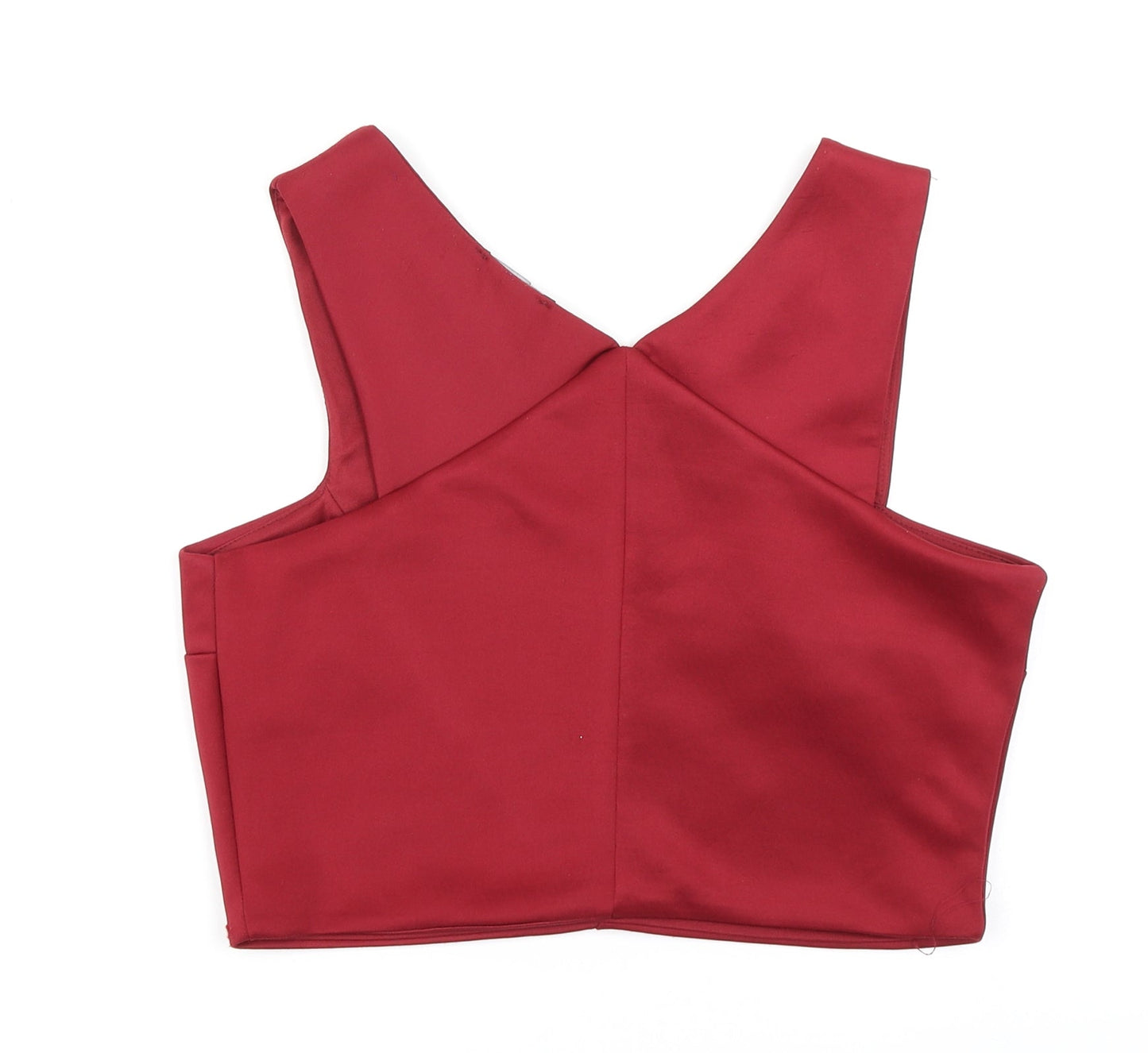 New Look Womens Red   Cropped Tank Size 12