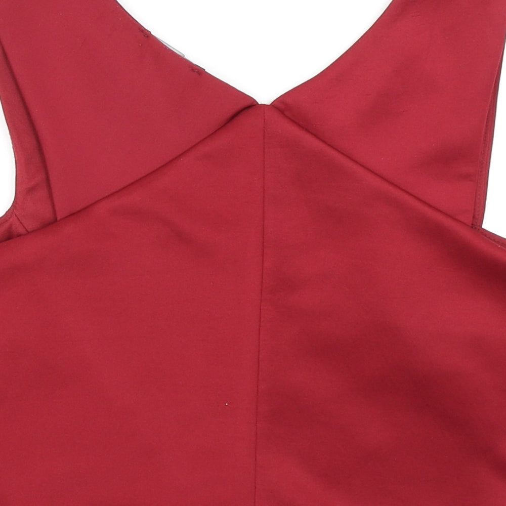 New Look Womens Red   Cropped Tank Size 12