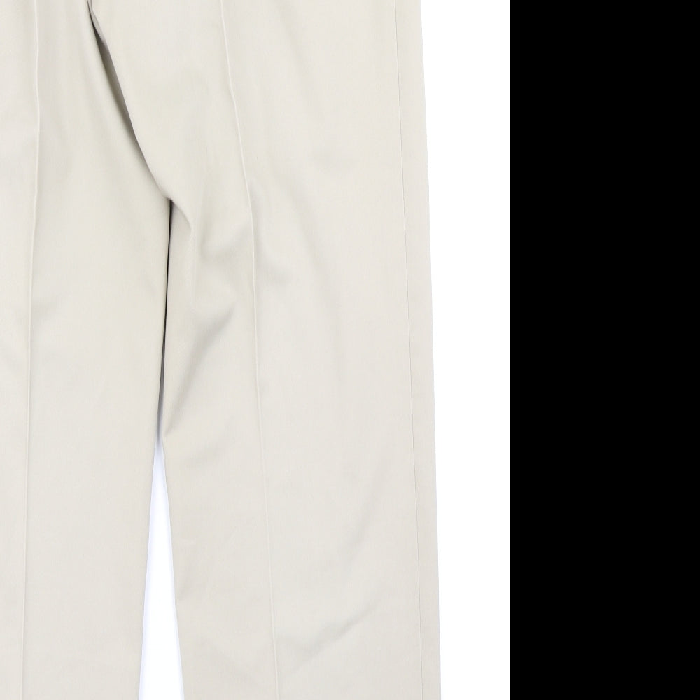 Purple Flag Mens Beige   Trousers  Size 36 in L29 in