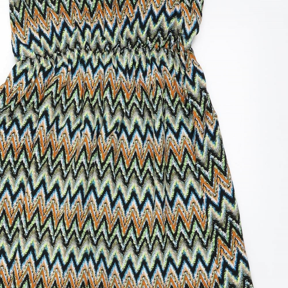 Alice & You Womens Multicoloured Striped  Fit & Flare  Size 10