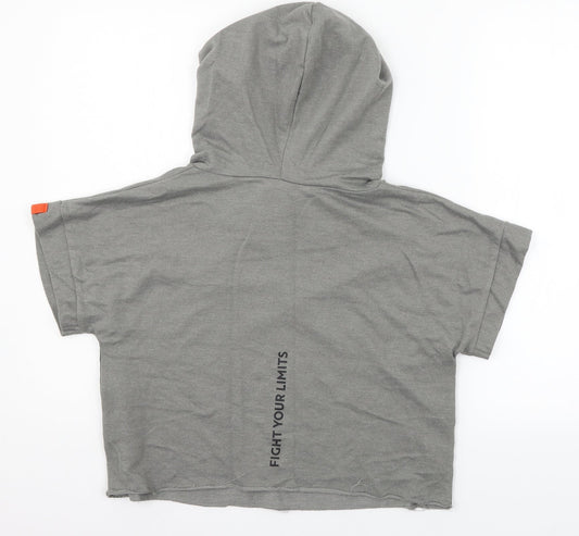 DECATHLON Womens Grey  Jersey Pullover Hoodie Size S  - FYL