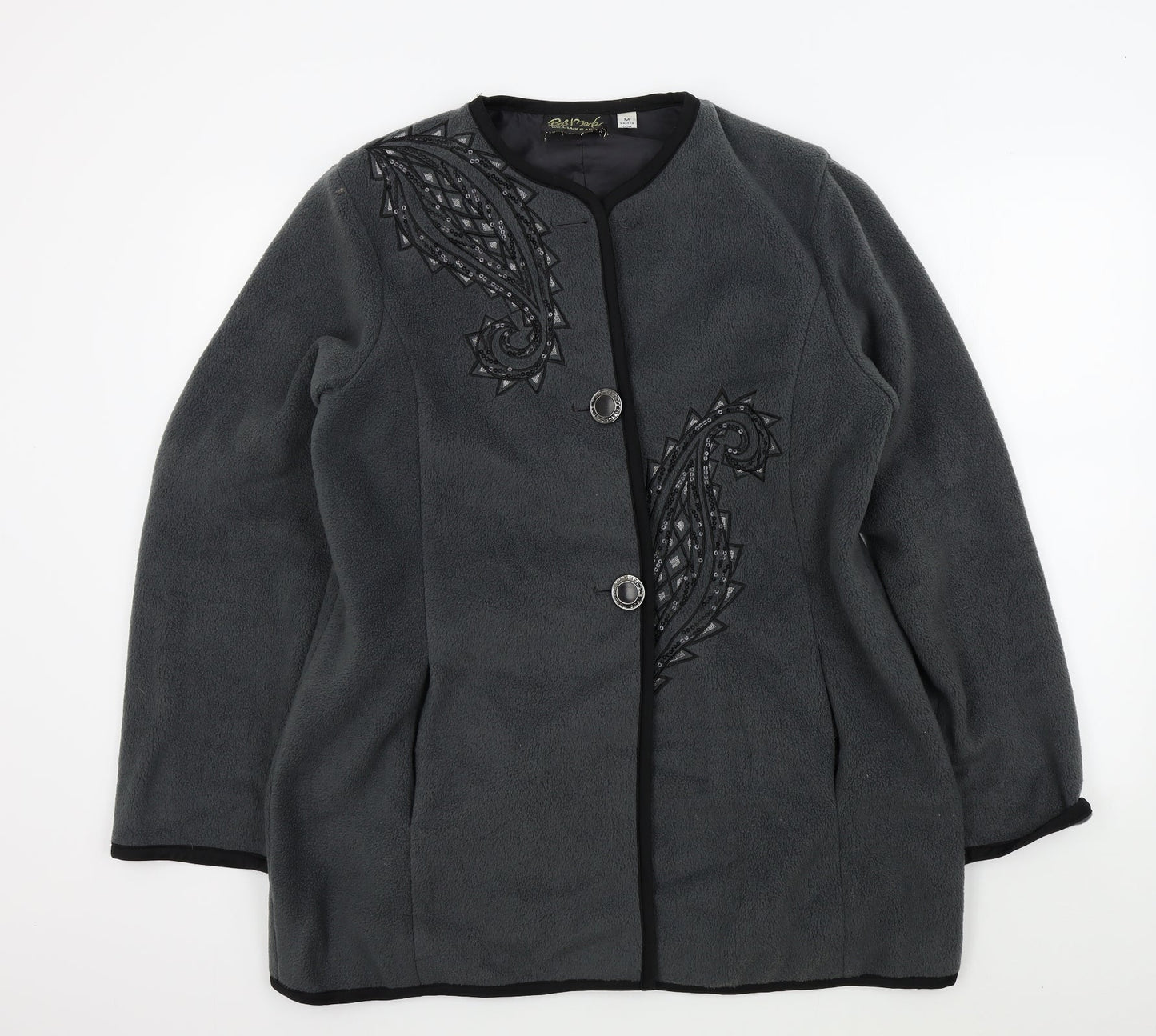 Bob Mackie Womens Grey   Jacket  Size M