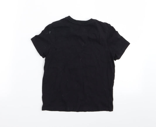 by very Boys Black   Basic T-Shirt Size 5-6 Years