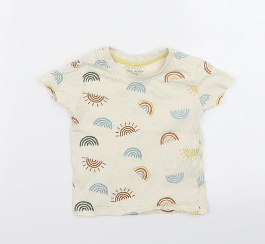 Primark Girls Beige   Basic T-Shirt Size 9-12 Months
