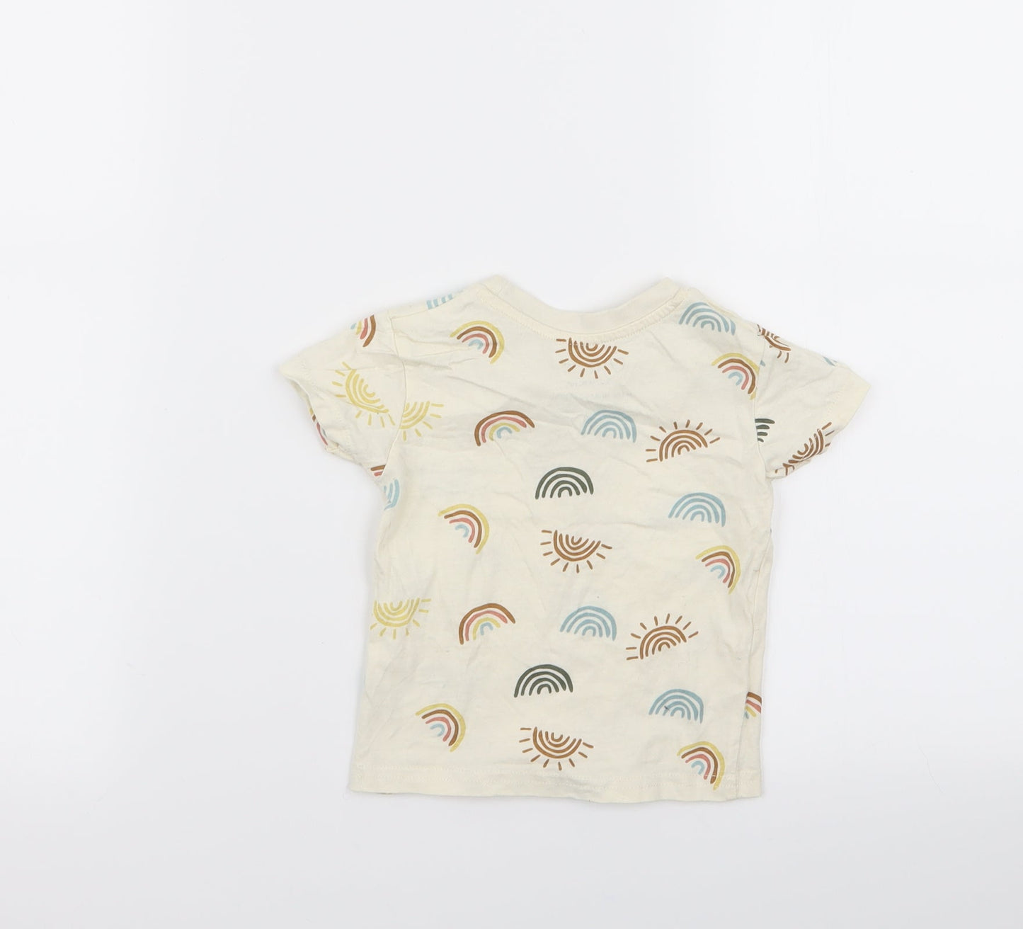 Primark Girls Beige   Basic T-Shirt Size 9-12 Months