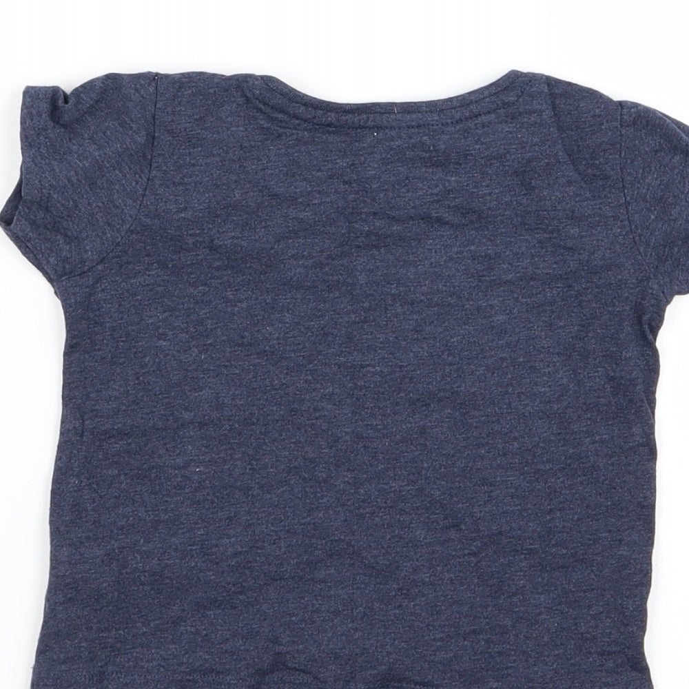 Primark Girls Blue   Basic T-Shirt Size 9-12 Months