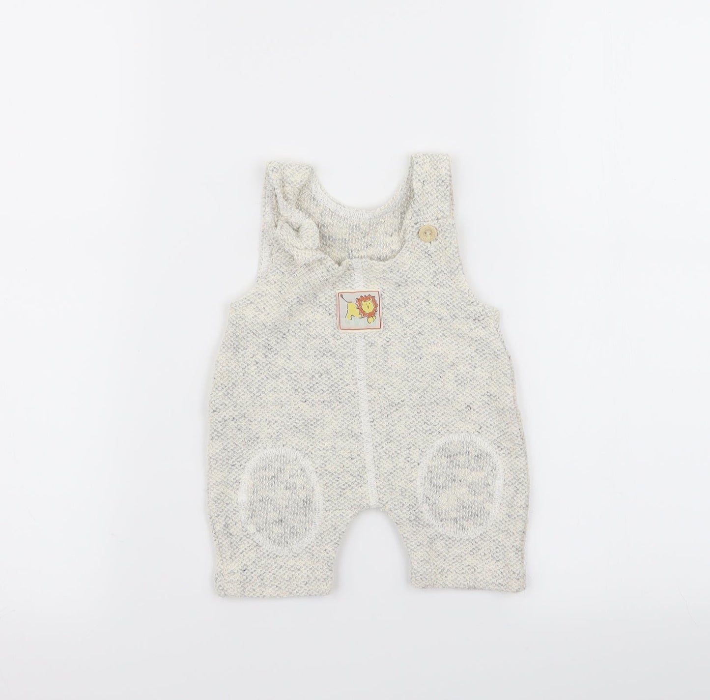 Asda George Baby Beige   Dungaree One-Piece Size 0-3 Months