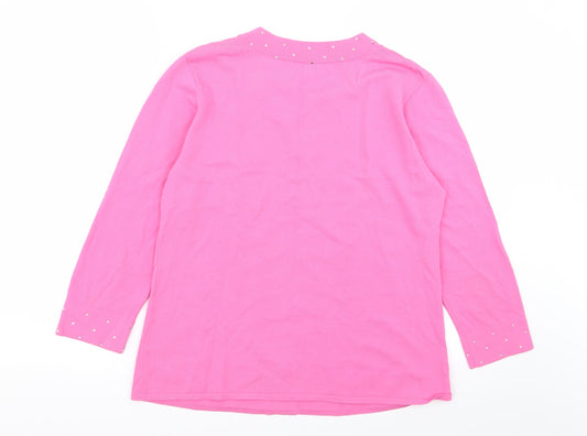 Sky Womens Pink   Basic T-Shirt Size M