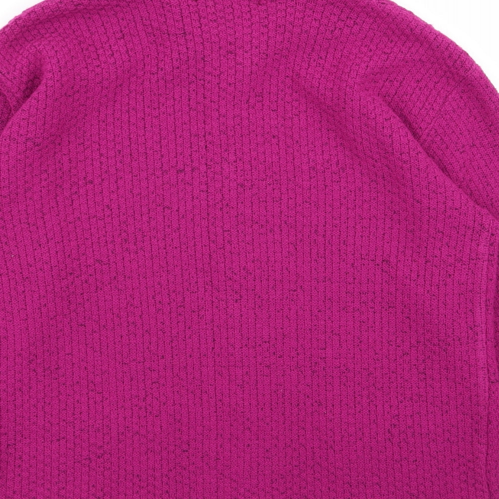glimpse Womens Pink   Full Zip Jumper Size L