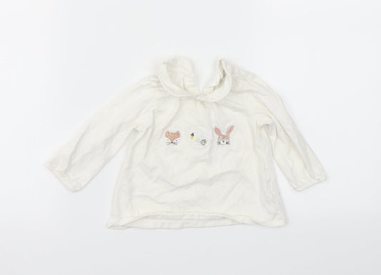 NEXT Girls White   Camisole T-Shirt Size 3-6 Months