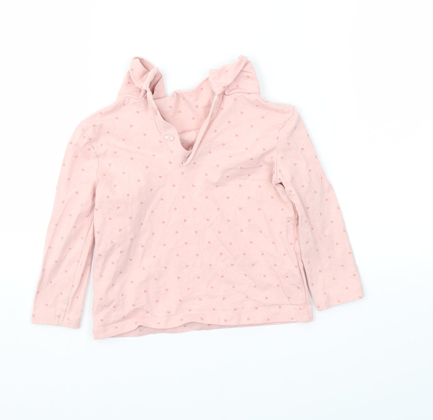 Primark Girls Pink Gingham  Basic T-Shirt Size 9-12 Months