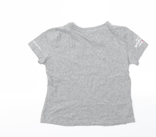 WORLD CUP Boys Grey   Basic T-Shirt Size 8-9 Years