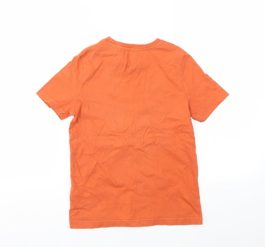 F&F Boys Orange   Basic T-Shirt Size 7-8 Years