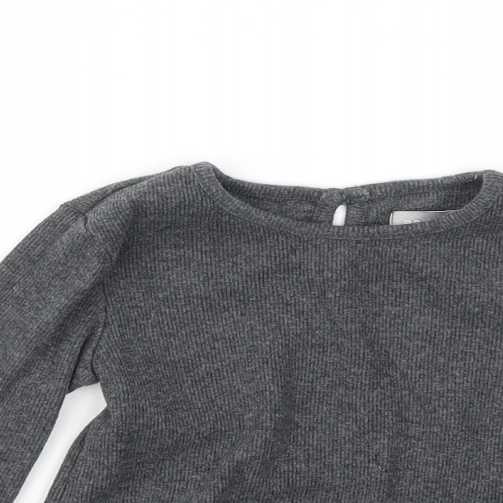 Primark Girls Grey   Basic T-Shirt Size 18-24 Months