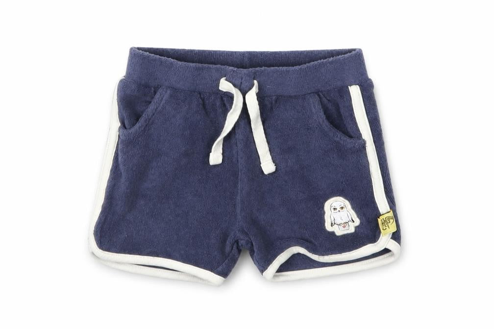 Front view of Marks & Spencer boys’ blue capri trousers, size 9-12, months