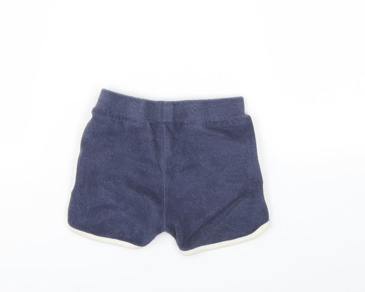 M&S Boys Blue   Capri Trousers Size 9-12 Months