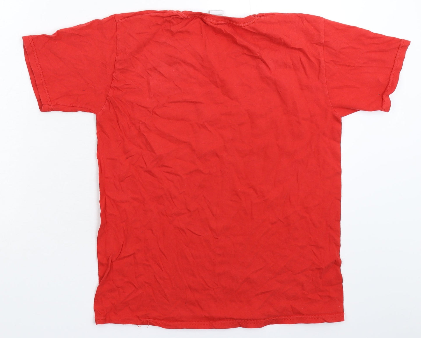 Preworn Boys Red   Basic T-Shirt Size 12-13 Years