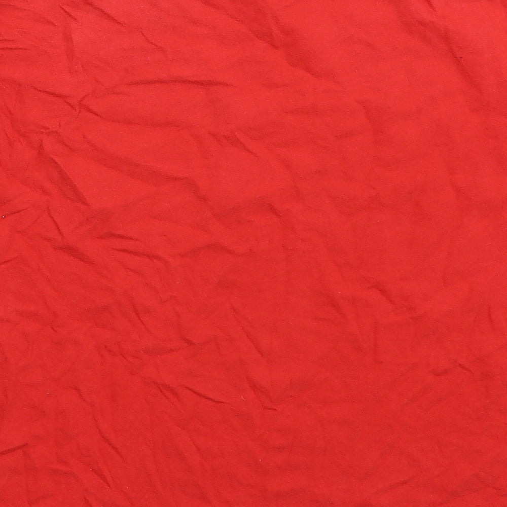 Preworn Boys Red   Basic T-Shirt Size 12-13 Years