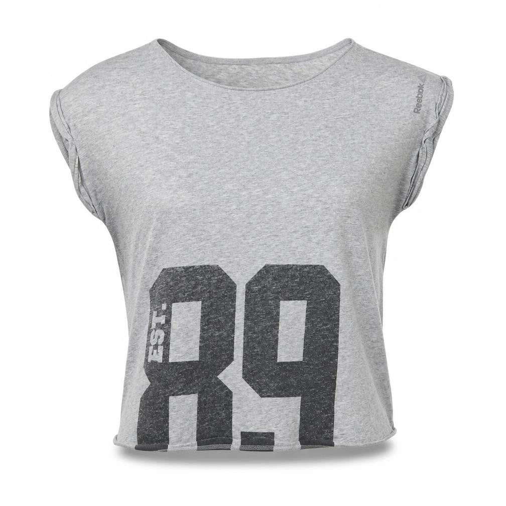 Reebok Womens Grey   Basic T-Shirt Size XS