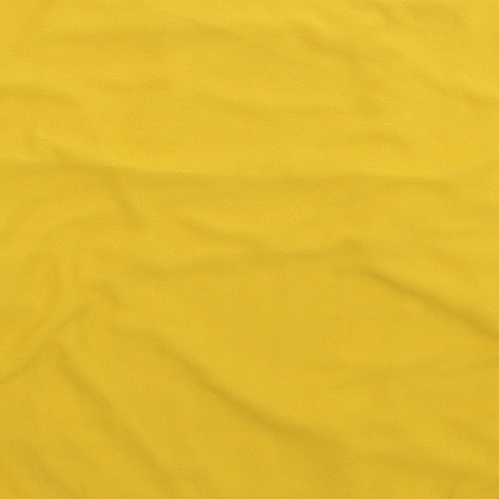 Preworn Womens Yellow   Basic Blouse Size 2XL