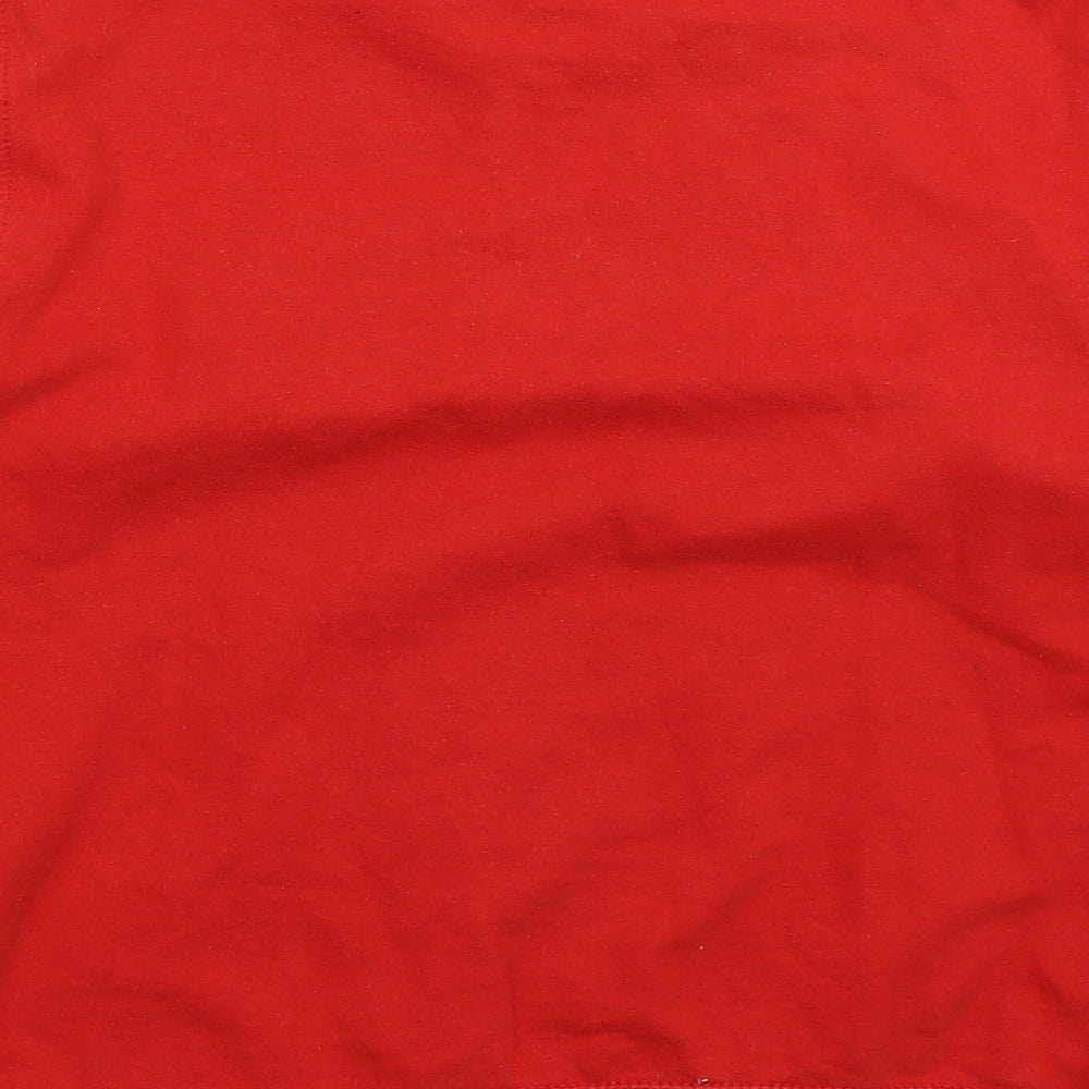 Mommamakes Mens Red   Pullover Sweatshirt Size L