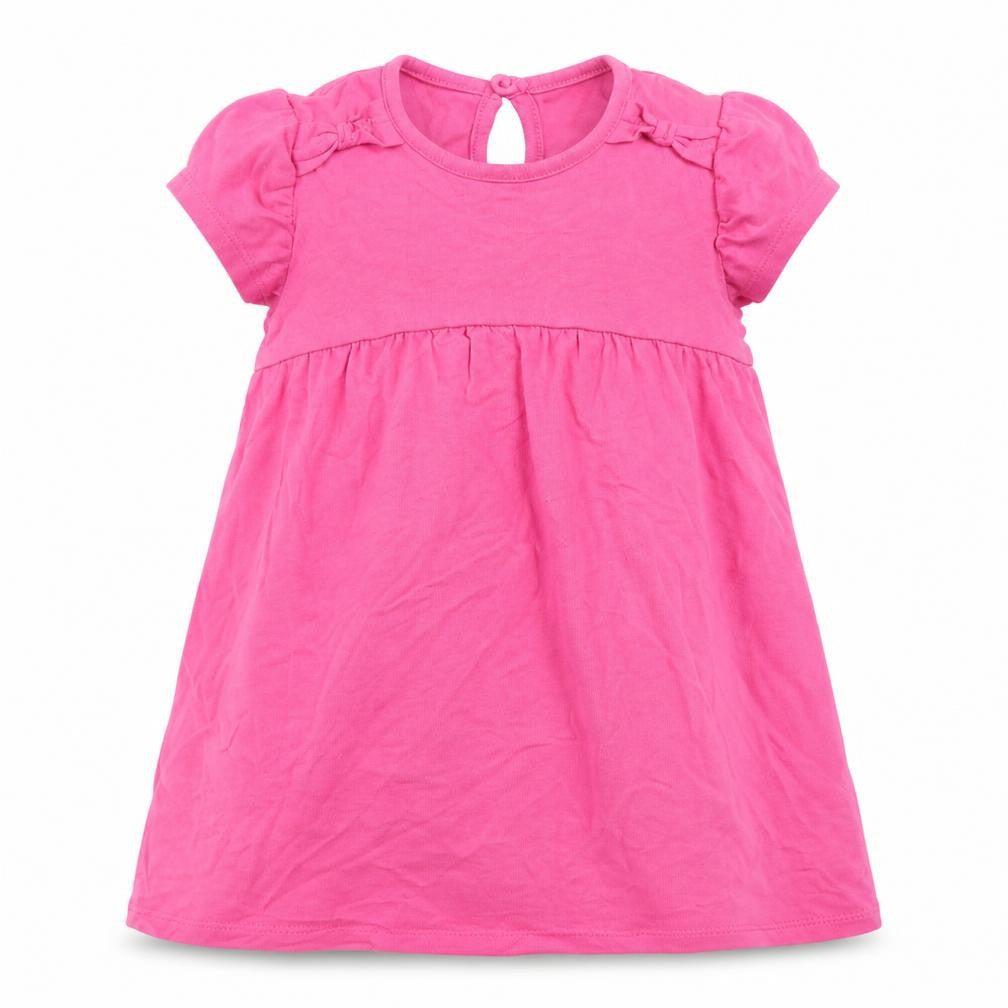 Front view of George girls’ pink fit & flare, size 18-24, months