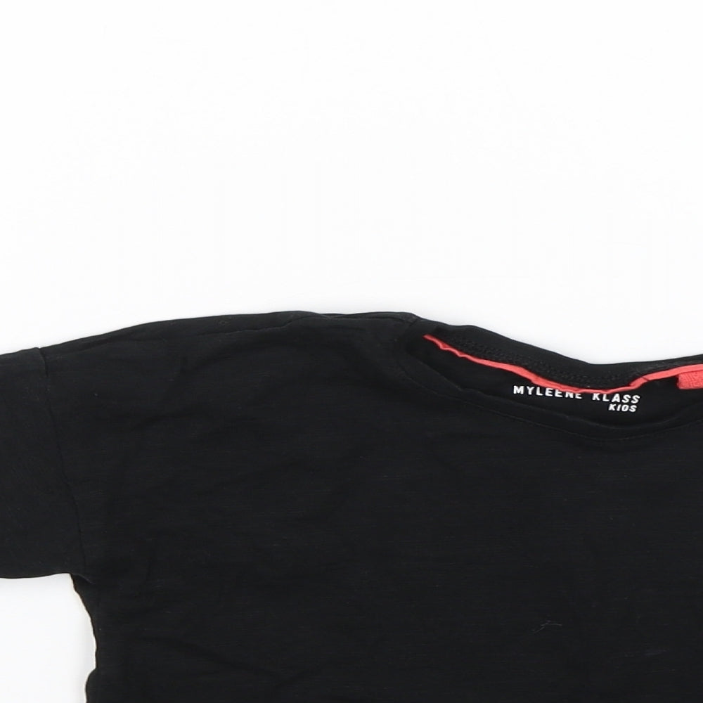 Myleene Klass Boys Black   Basic T-Shirt Size 2-3 Years