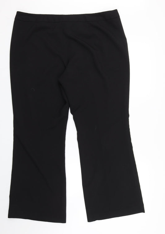Basics Womens Black   Trousers  Size 18 L28 in
