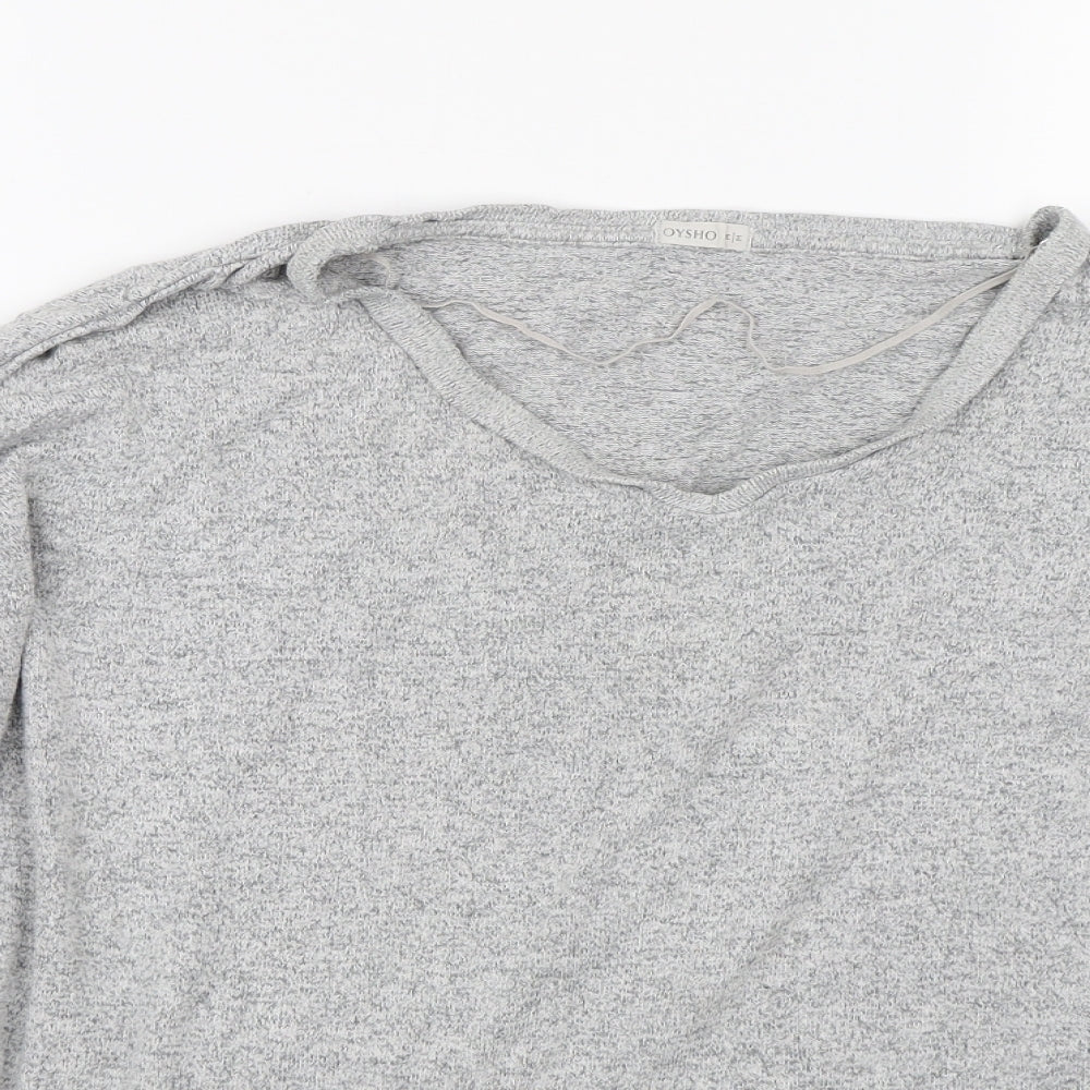 Oysho Womens Grey   Pullover Jumper Size M