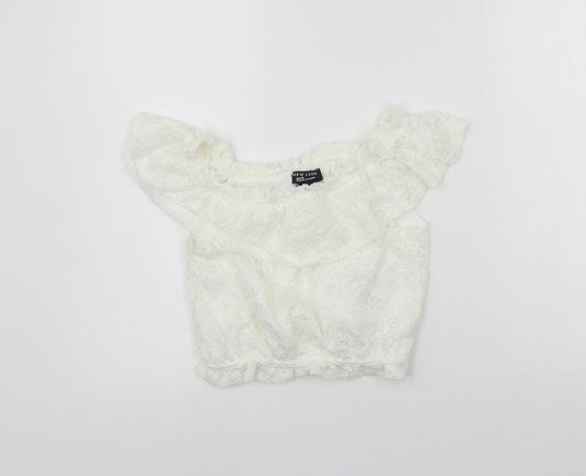 New Look Girls White   Basic T-Shirt Size 9 Years