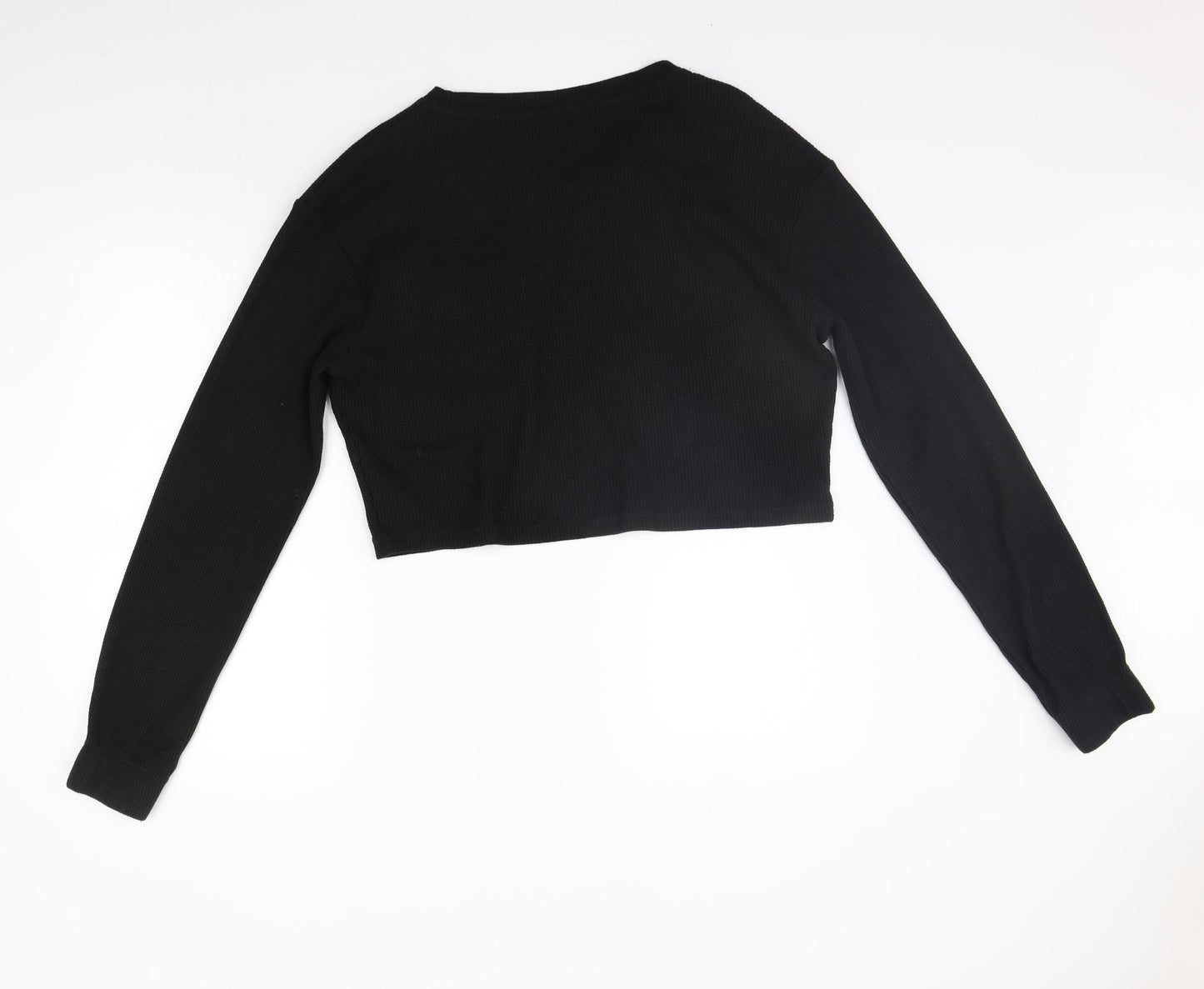 PRETTYLITTLETHING Womens Black   Pullover Jumper Size 12