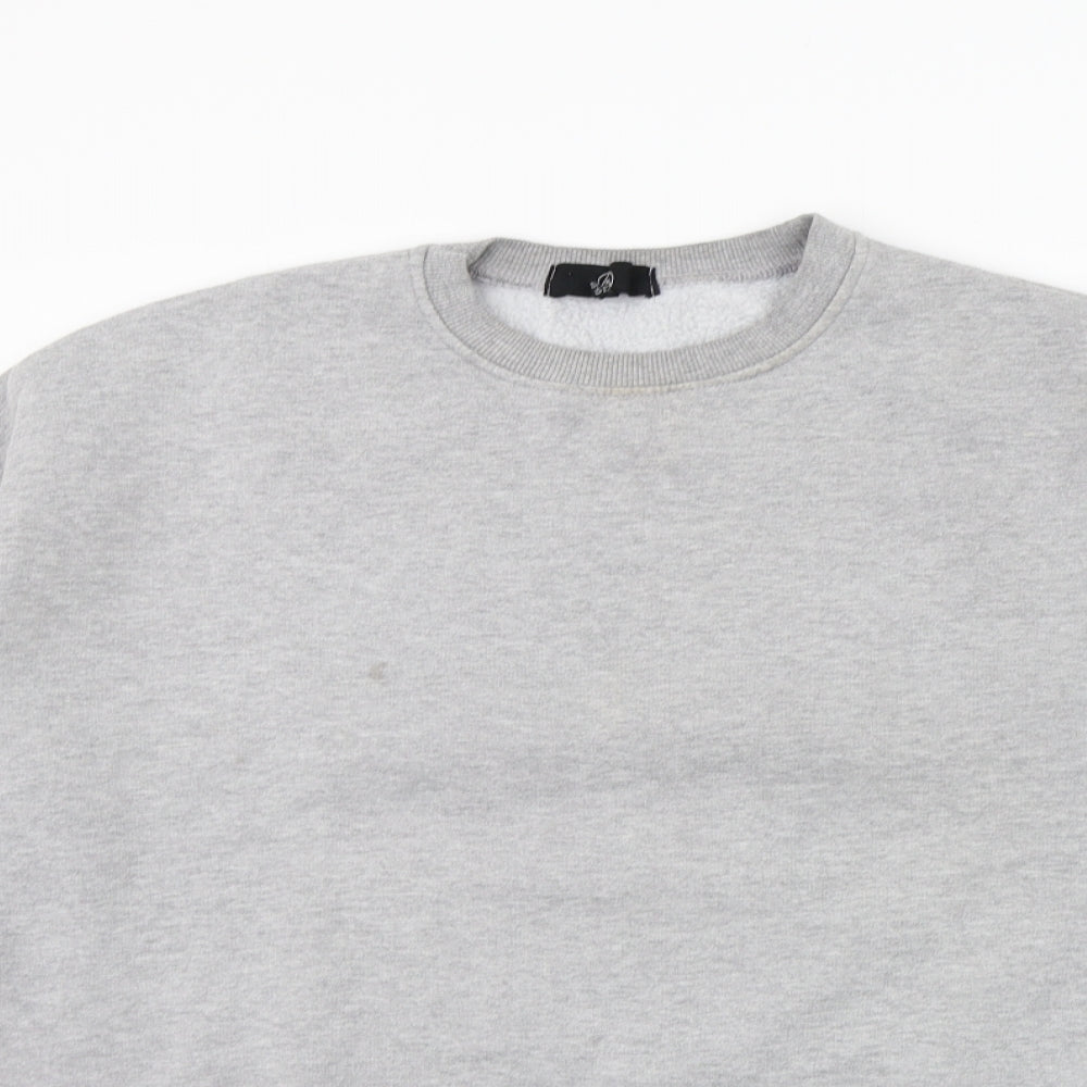 Missguided Womens Grey   Pullover Jumper Size 14  - washable mark