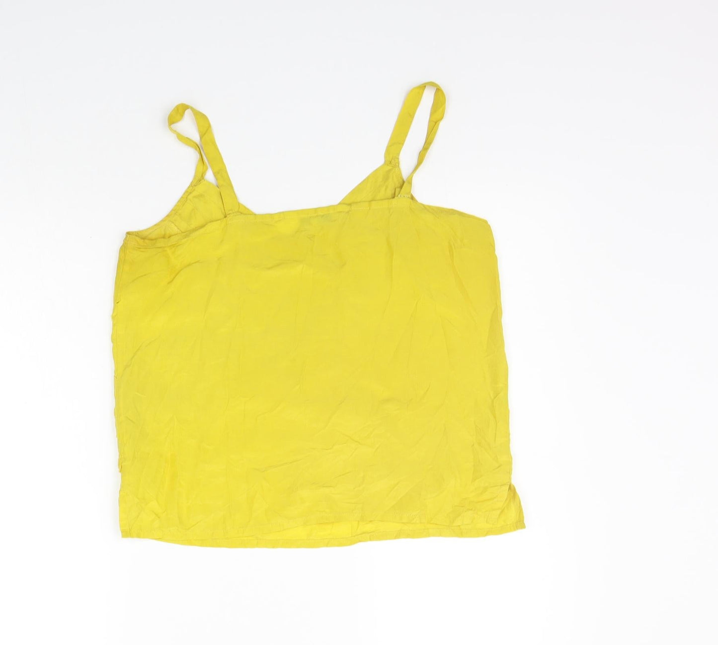 YAYA Womens Yellow   Basic Tank Size 10