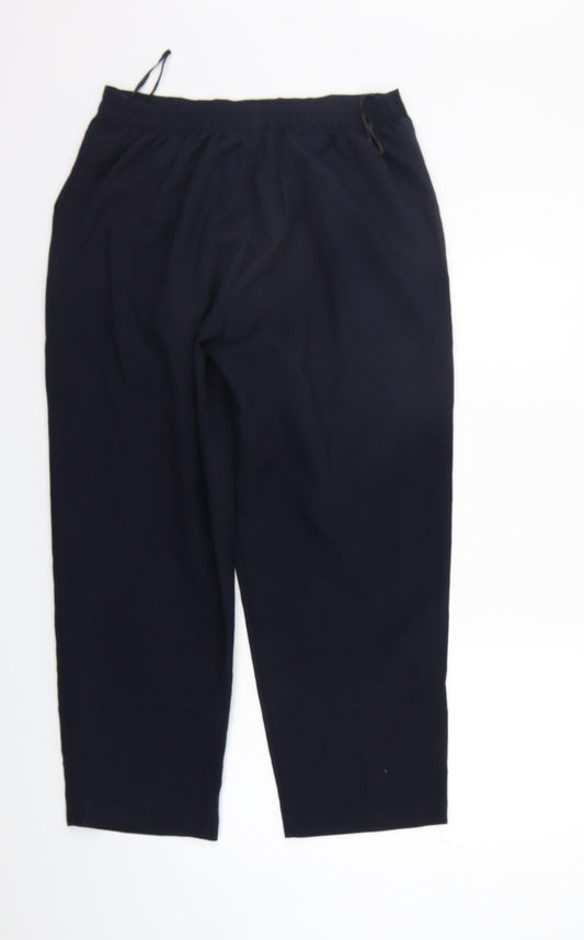 Classic Womens Blue   Trousers  Size 16 L25 in - Elastic Waist Band