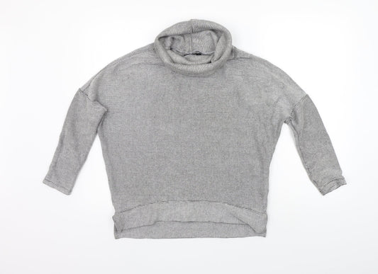 Atmospshere Womens Grey Striped  Pullover Jumper Size 8