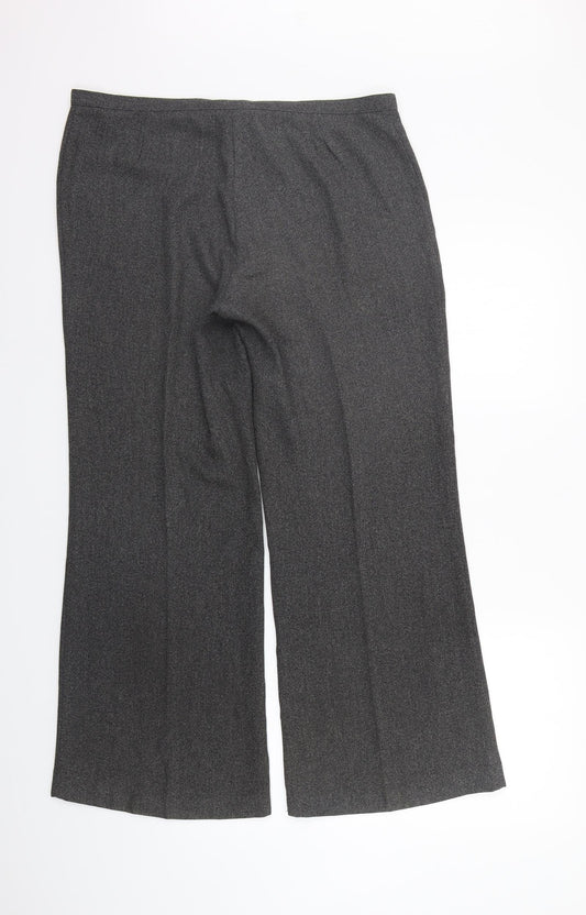 Marks and Spencer Womens Grey   Trousers  Size 14 L26 in