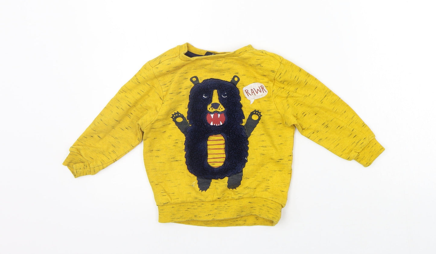 George Girls Yellow   Pullover Jumper Size 2 Years  - BEAR