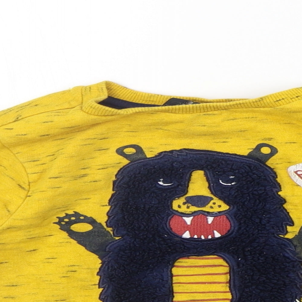 George Girls Yellow   Pullover Jumper Size 2 Years  - BEAR