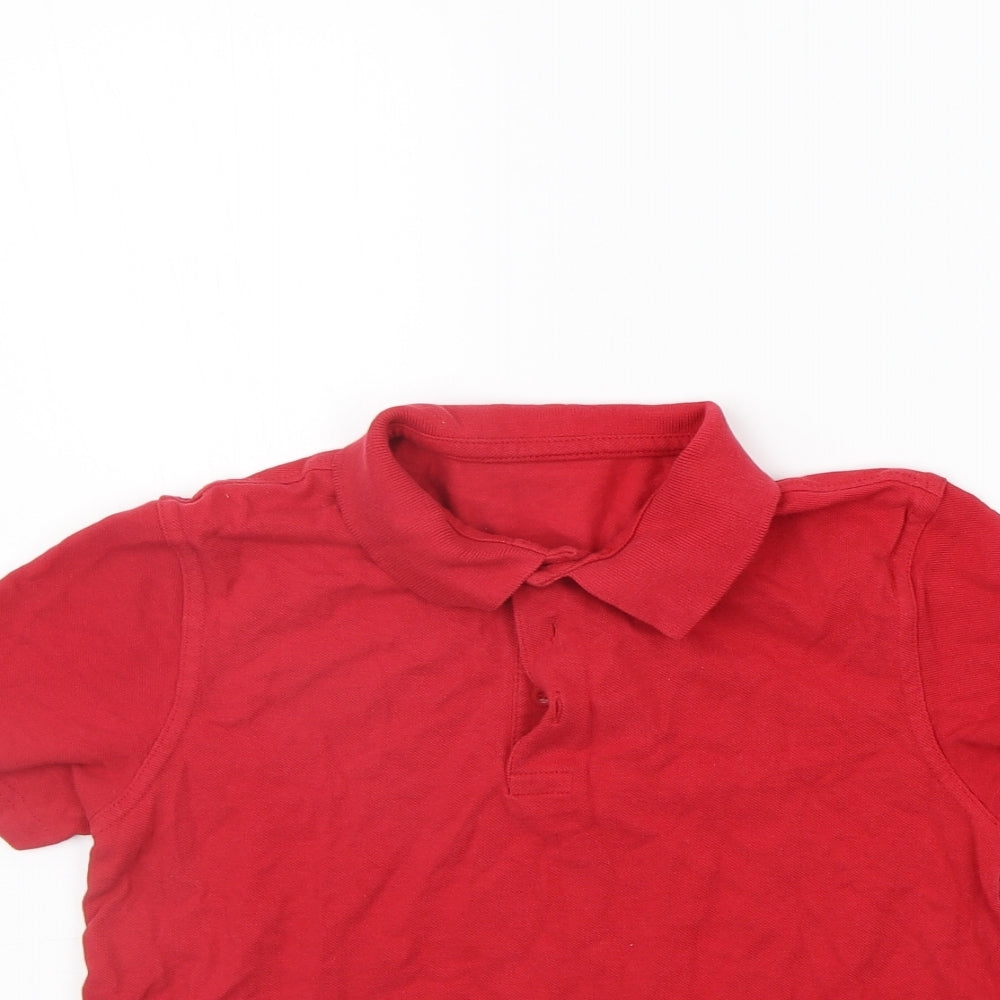 George Girls Red   Basic Polo Size 9-10 Years